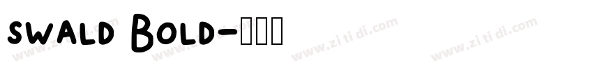 swald Bold字体转换
